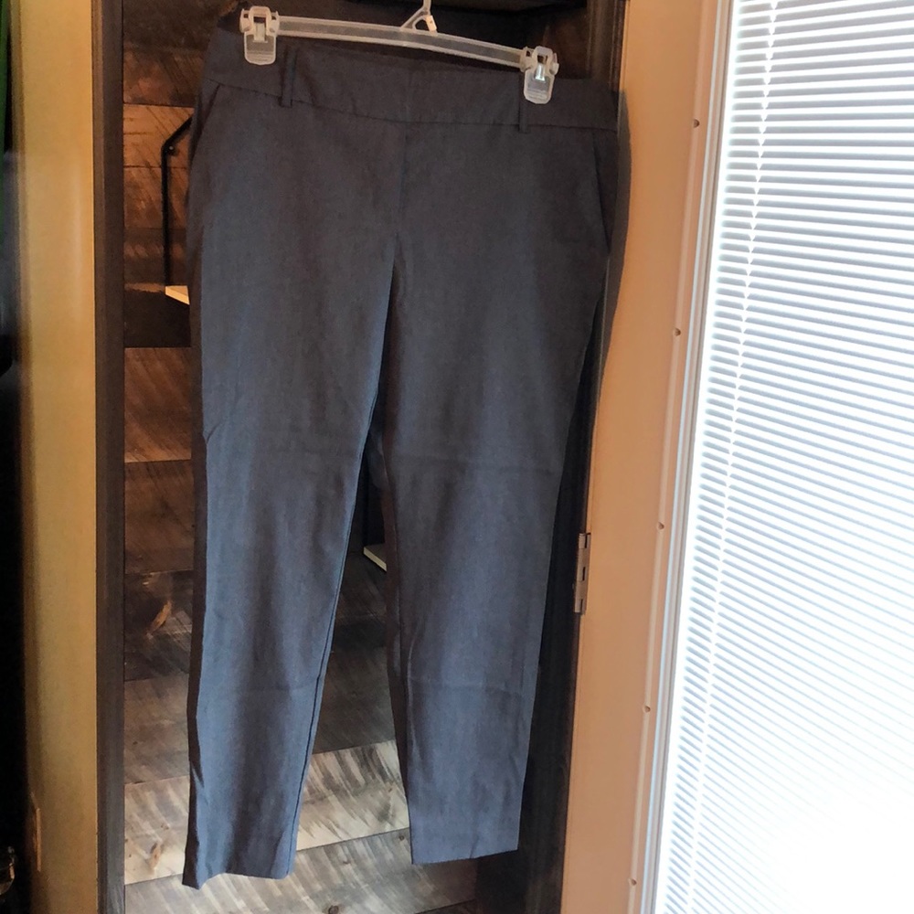 Grey pull-on dress pants